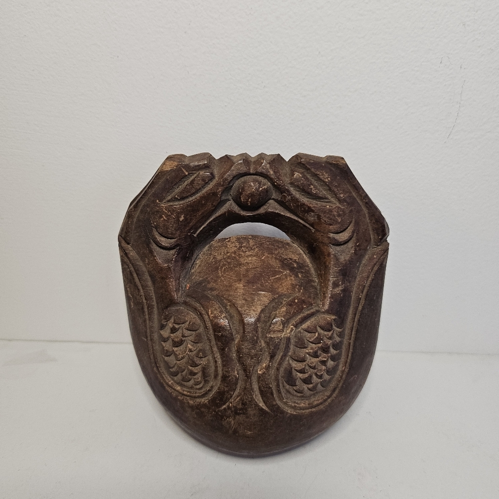 Carved wood Japanese slit drum instrument Buddhist zen Nokuygo